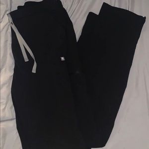 Figs Black Yola Skinny Scrub Pants